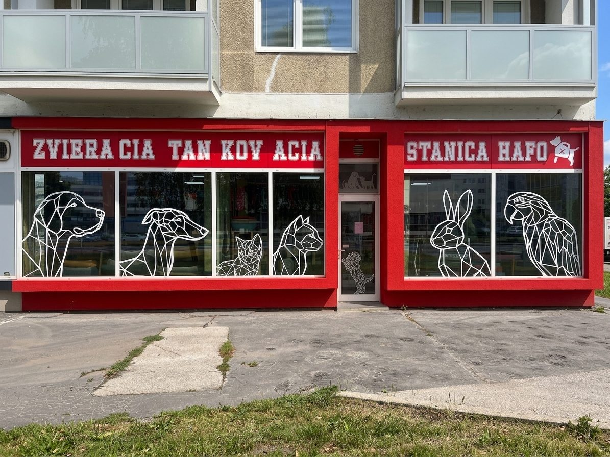 Výklad predajne Zvieracia tankovacia stanica Hafo na Štúrovej 34 v Považskej Bystrici